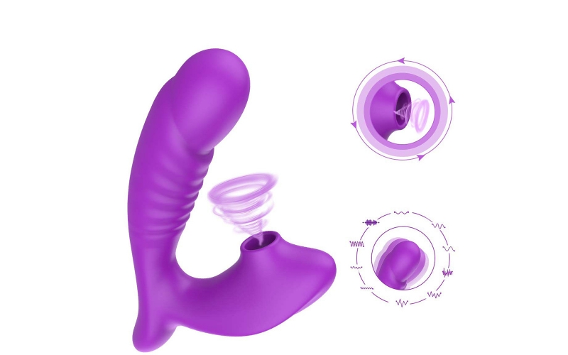 G Spot Vibrator with Heating Function,Sex Toys for Clitoris G-spot Stimulation,Waterproof Dildo Vibrator with 10 Powerful Vibrations Dual Motor Stimulator for Women or Couple Fun