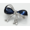 silver Bow brooches and pins jewelry for women