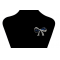 silver Bow brooches and pins jewelry for women
