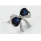 silver Bow brooches and pins jewelry for women